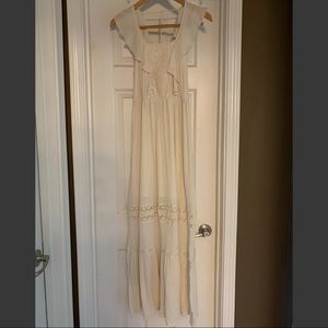 Target Mossimo Cream Boho Maxi Dress